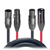 ProX 2 FT Dual Powerkon to XLR Dual Audio Combo Link Jumper Cable XC-TR112-XLR02