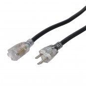 ProX 10 Ft. 120VAC NEMA 15 Male to 3 Outlet Female Power-Extension Cord 14 AWG XC-P141-10