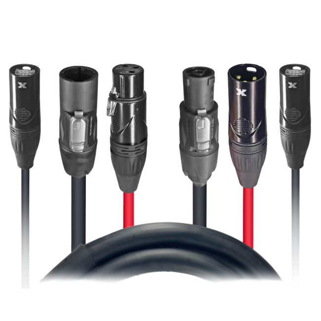 ProX 3 FT 12AWG Jumper Power, CAT6, and XLR TR1 Jumper Link Cable XC-TR112-XLR CAT6-03