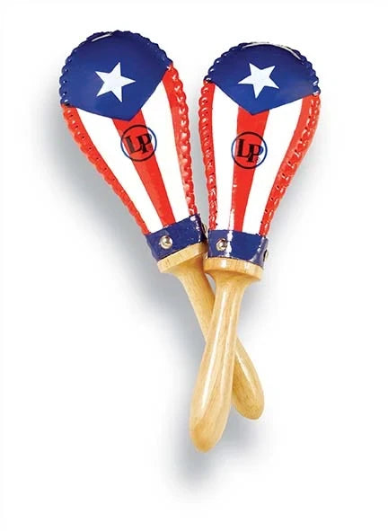 LP Salsa Rawhide Maracas PR Flag LP393-PR