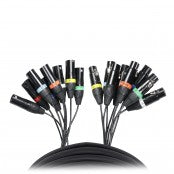 ProX 25Ft 8-Channel XLR-F to XLR-M Snake Audio Cable XC-8XLR25