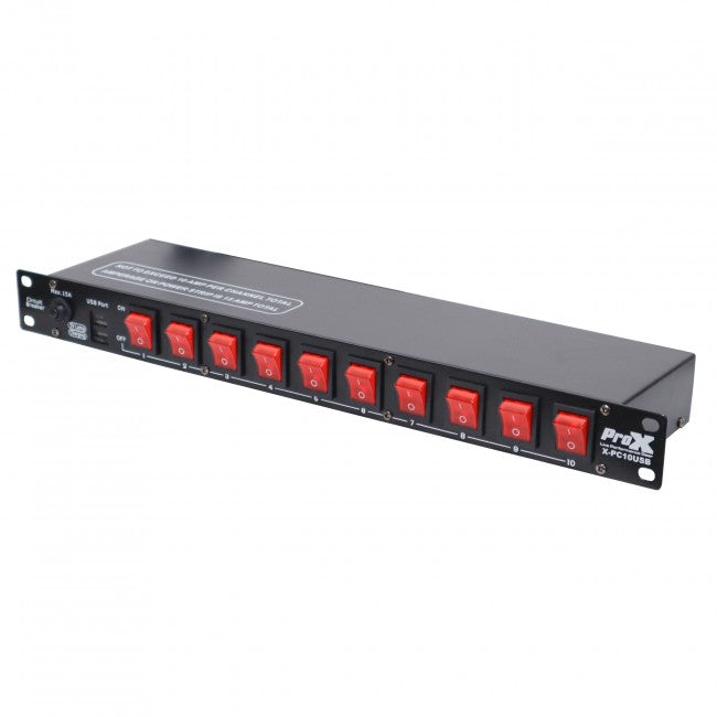 ProX Power Center 10-Channel Inputs & Dual USB Ports X-PC10USB