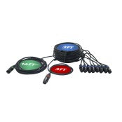 ProX XC-DMX9X43FT TRAIL – 43FT 3-Pin DMX Cable w/ 9 Breakouts