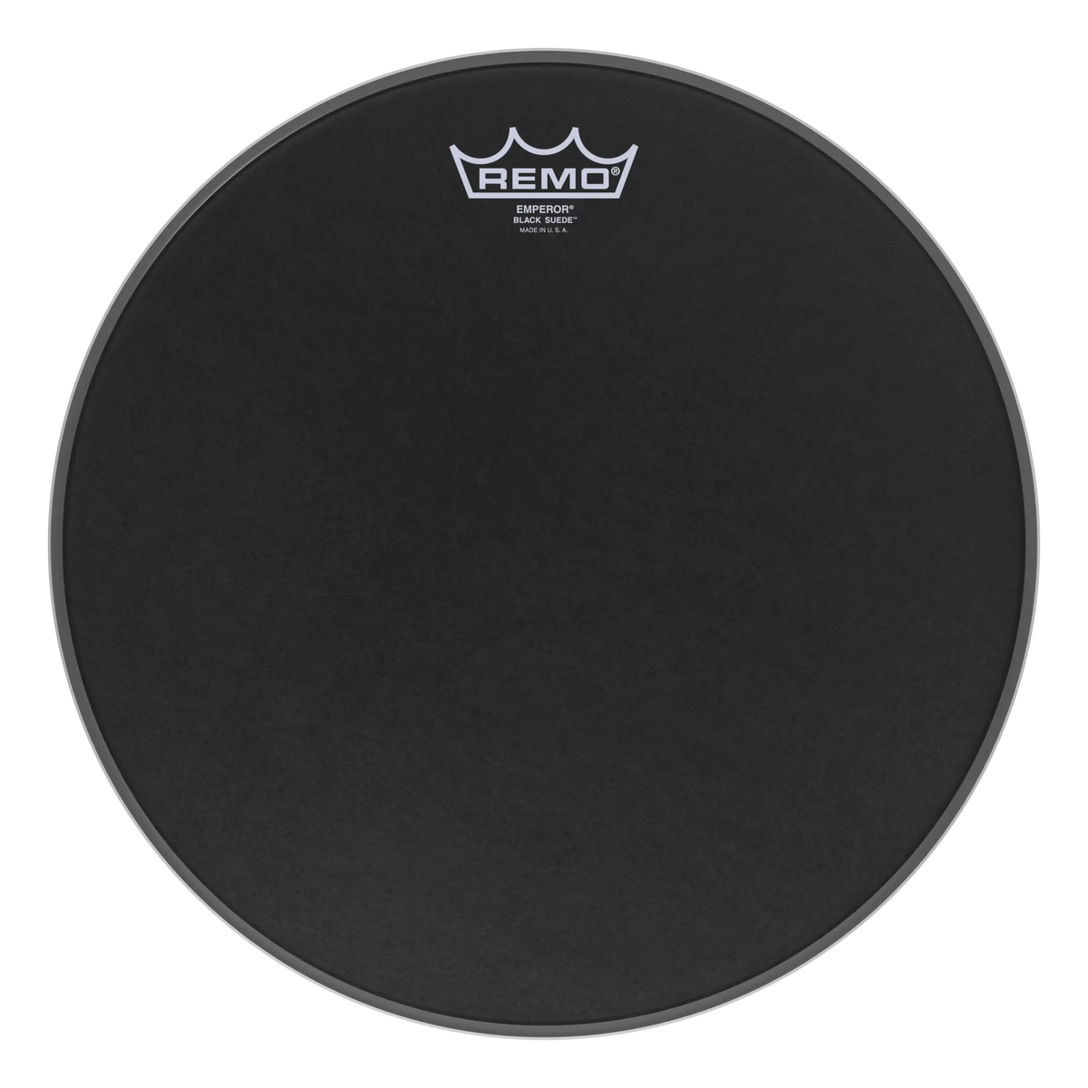 Remo Emperor Black Suede 13"