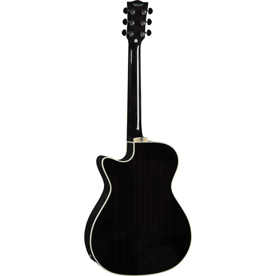 EKO NXT A100CEBK See Through Black Acoustic Guitar with EQ