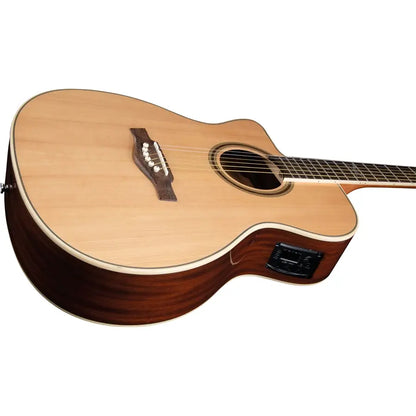 Eko NXT A100ceLHNAT Left Handed Natural Acoustic Guitar