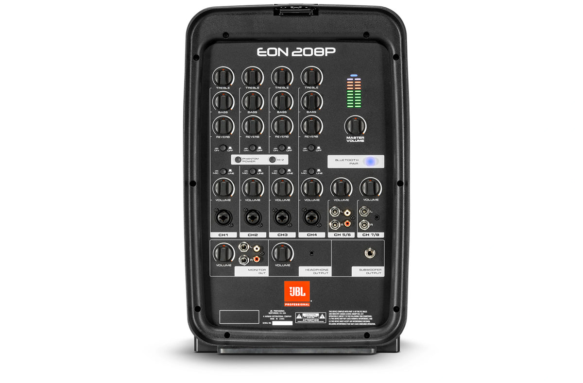 JBL EON208P Portable Dual Speaker 2-way PA System w/ AKG Vocal Microphone, 8-Channel Mixer and Bluetooth