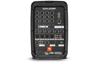 JBL EON208P Portable Dual Speaker 2-way PA System w/ AKG Vocal Microphone, 8-Channel Mixer and Bluetooth