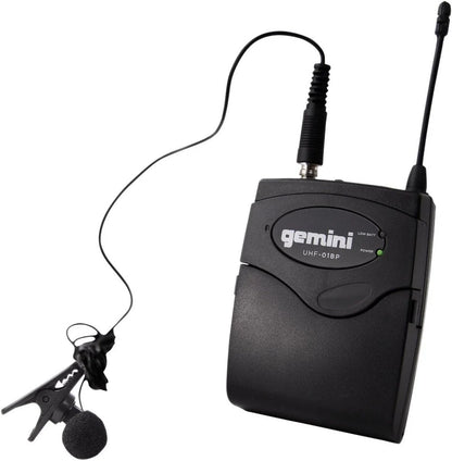 Gemini UHF-04HL 4-Channel UHF Wireless Microphone System 4 Headset/Lavalier Mics