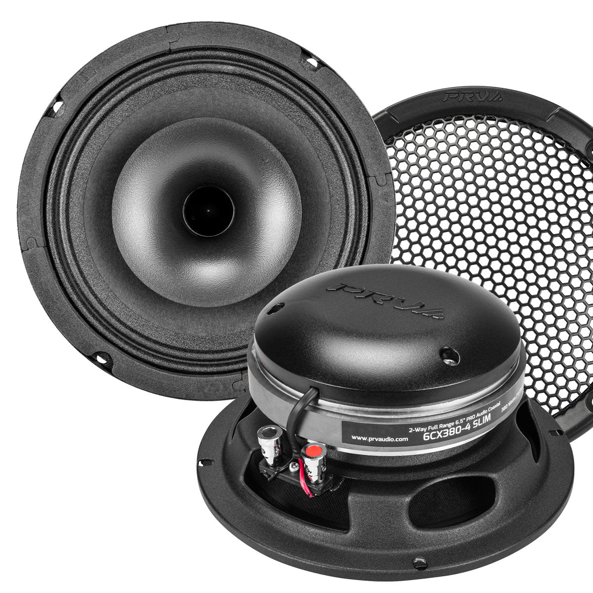 PRV 6CX380-4 Slim 2-WAY FULLRANGE 6.5" PRO AUDIO COAXIAL