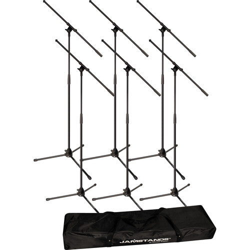 Ultimate Support JamStands JS-MCFB6PK 6-Pack Tripod Mic Stand Bundle