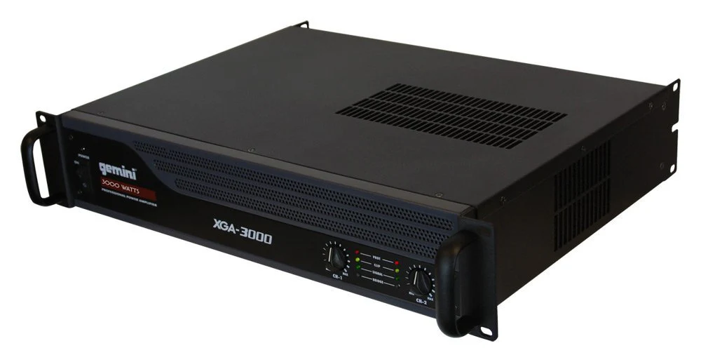 Gemini XGA-3000 2-channel professional power amplifier, 3000W bridged, 2U rack
