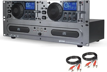 Gemini CDX-2250i rackmount dual CD and USB media player, CD/CD-R/MP3-CD playback, 2 USB ports, ±12% pitch fader Sale price