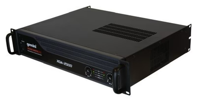 Gemini XGA-2000 professional power amplifier, 2000W, 2U rackmount, XLR/TRS/RCA inputs