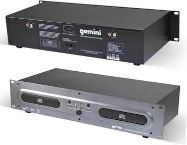 Gemini CDX-2250i rackmount dual CD and USB media player, CD/CD-R/MP3-CD playback, 2 USB ports, ±12% pitch fader Sale price