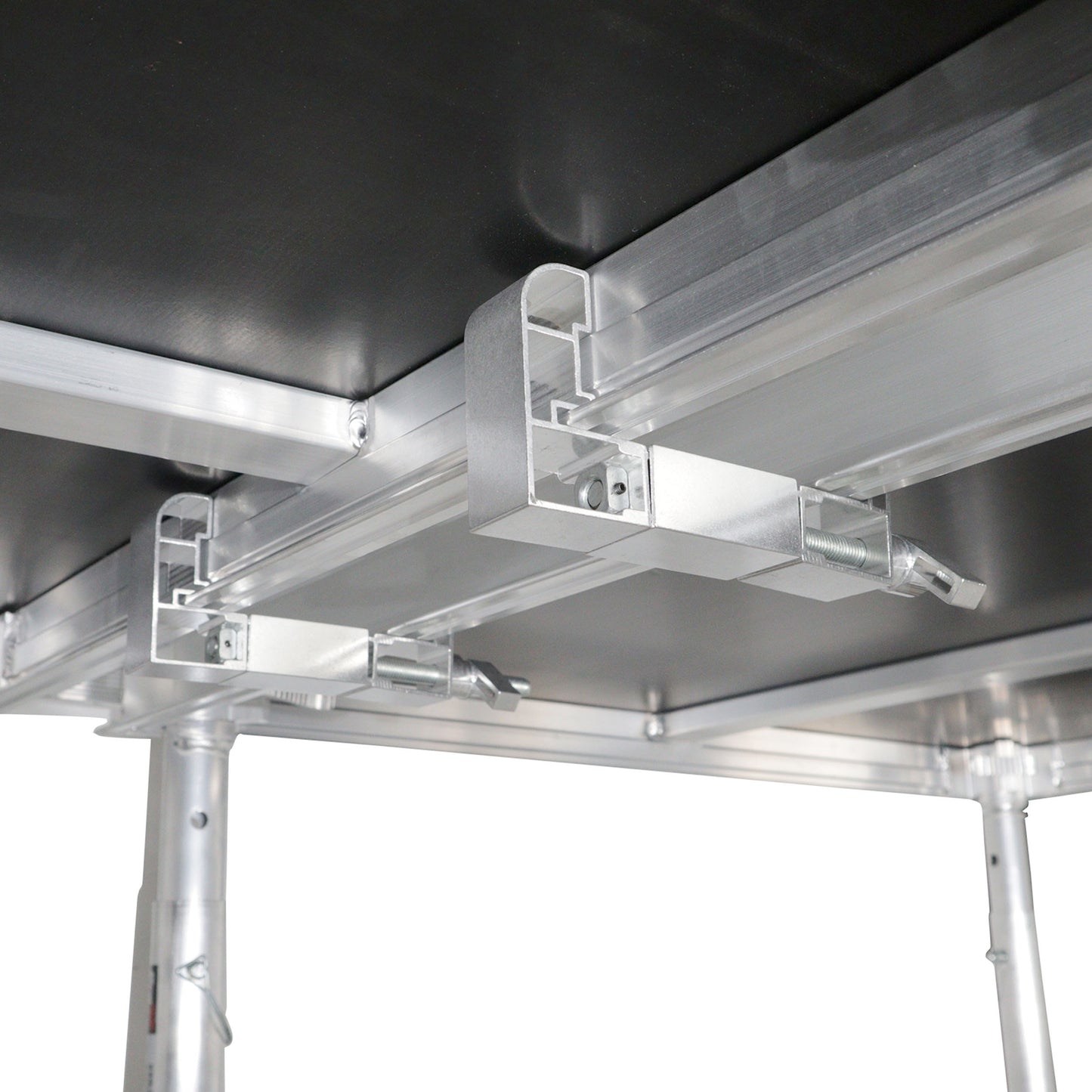 Professional 4 ft x 8 ft Stage Platform with 6 Adjustable Legs 28"–48" Height Modular Event Deck System