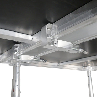 Professional 4 ft x 8 ft Stage Platform with 6 Adjustable Legs 28"–48" Height Modular Event Deck System