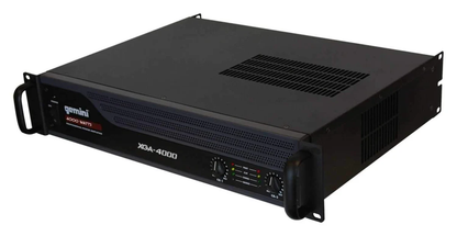 Gemini XGA-4000 professional power amplifier, 4000W bridged, 2U rack